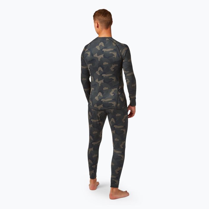 Herren Surfanic Bodyfit Limited Edition Crew Neck forest geo camo thermal longsleeve 3