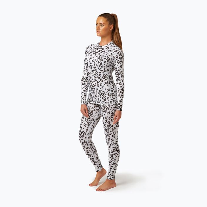 Women's Surfanic Cozy Limited Edition Thermal Longsleeve Crew Neck snow leopard 2