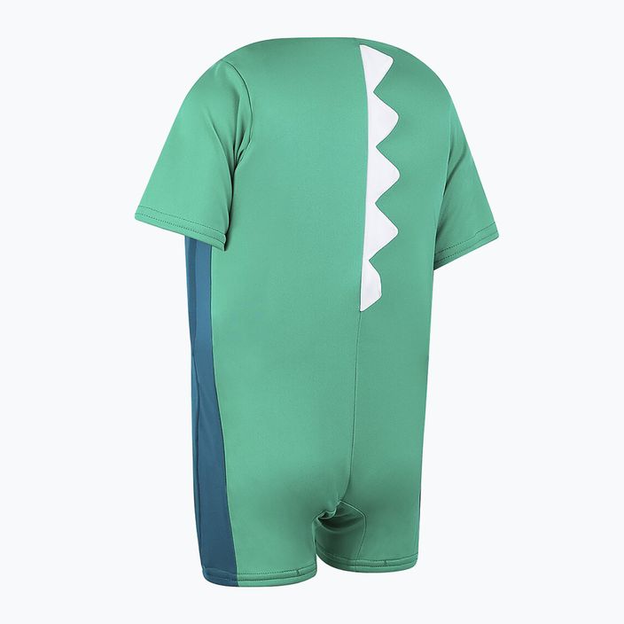 Kinder Badeanzug Speedo Croc Printed Float outfit + weste grün 6