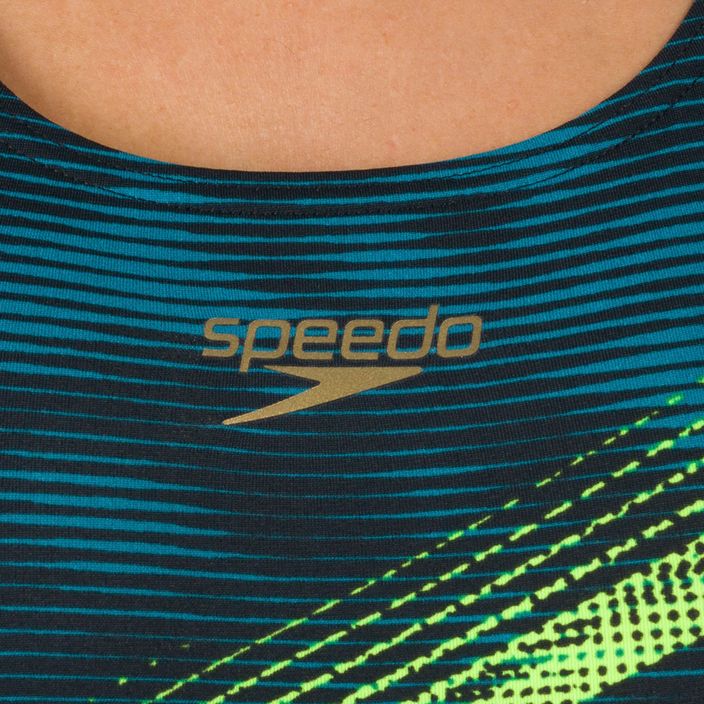 Speedo Panel Recordbreaker Damen Badeanzug einteilig schwarz-blau 09015F353 6