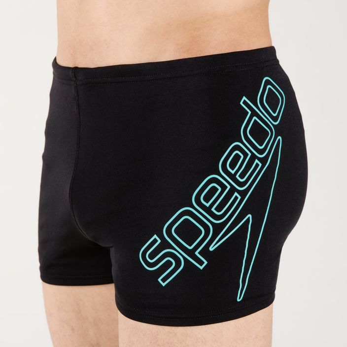 Herren Speedo Boom Logo Platzierung schwimmen Boxershorts schwarz 68-12147F888 4