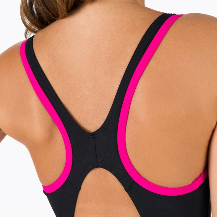 Speedo Boom Logo Splice Muscleback einteiliger Badeanzug für Damen B344 schwarz 12900B344 7