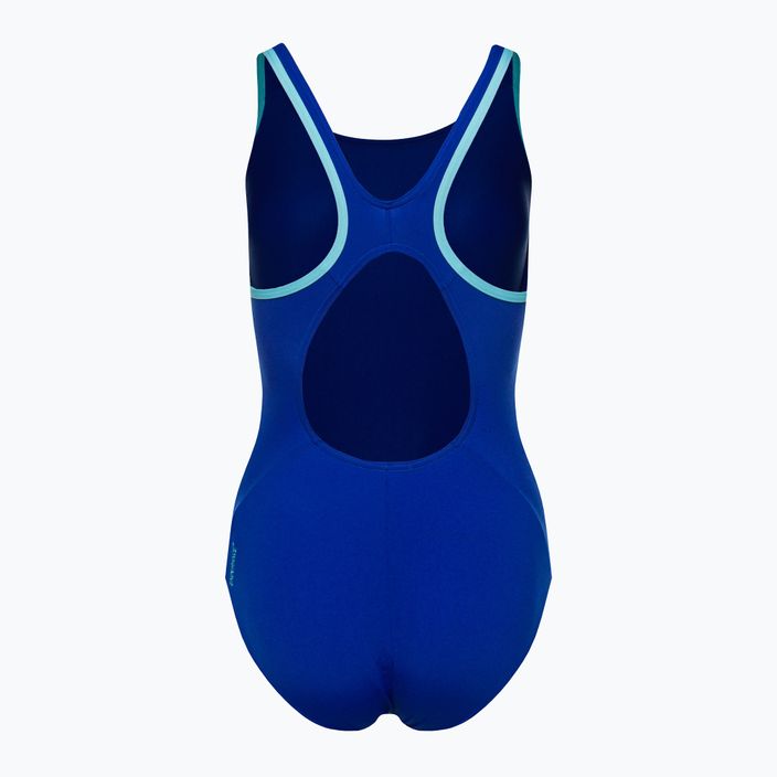 Speedo Boom Logo Splice Muscleback einteiliger Badeanzug für Damen G008 blau 12900G008 2