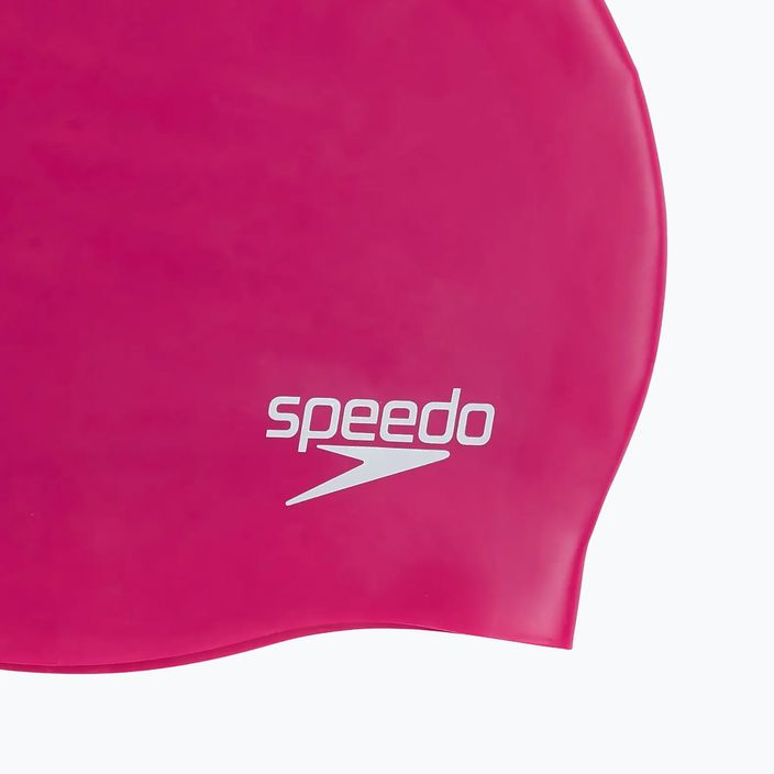 Speedo Schlichte geformte rosa Badekappe 68-70984B495 4