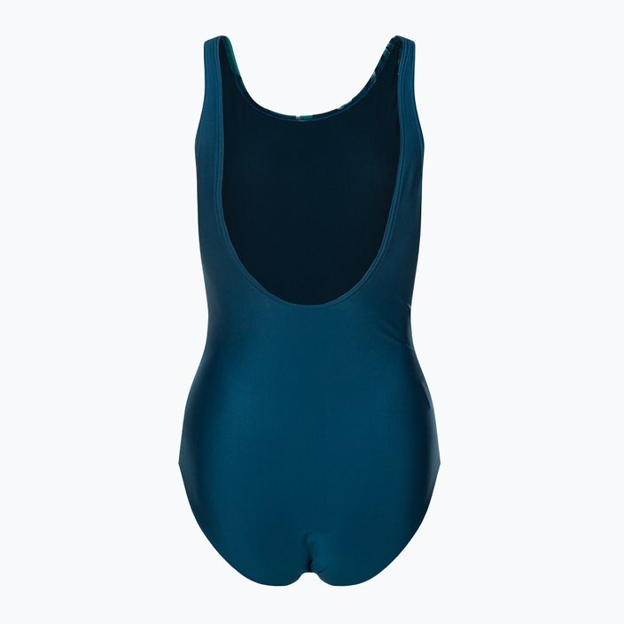Speedo Placement U-Back Damen Badeanzug einteilig blau-grün 68-07336G728 2