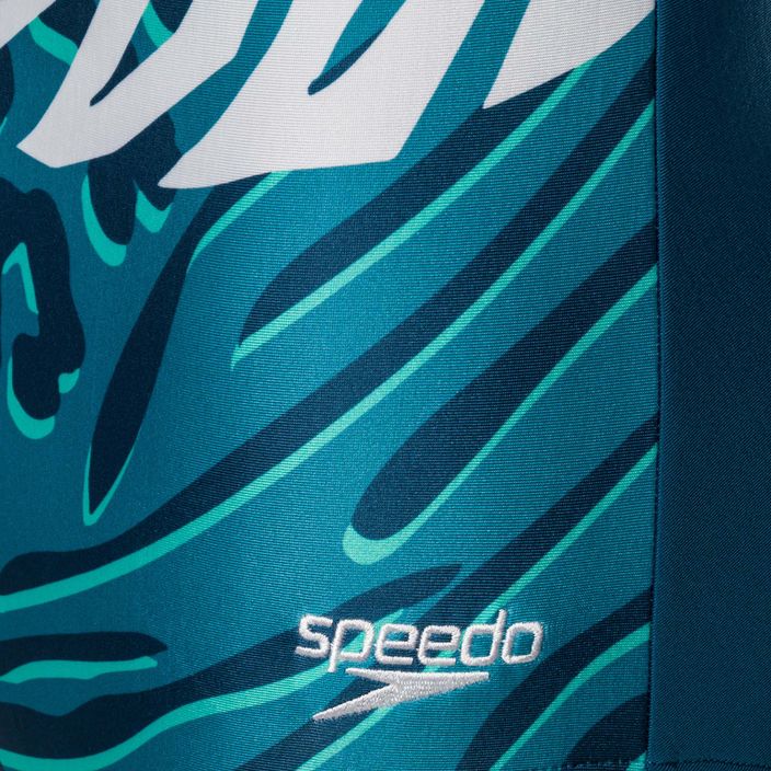 Speedo Placement U-Back Damen Badeanzug einteilig blau-grün 68-07336G728 3