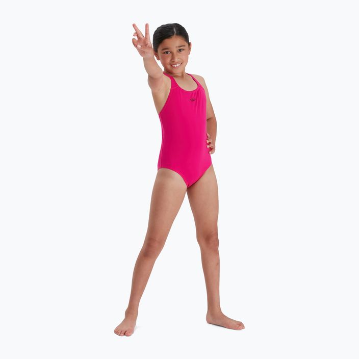 Speedo Eco Endurance+ Medalist Kinder-Badeanzug einteilig rosa 8-13457B495 5