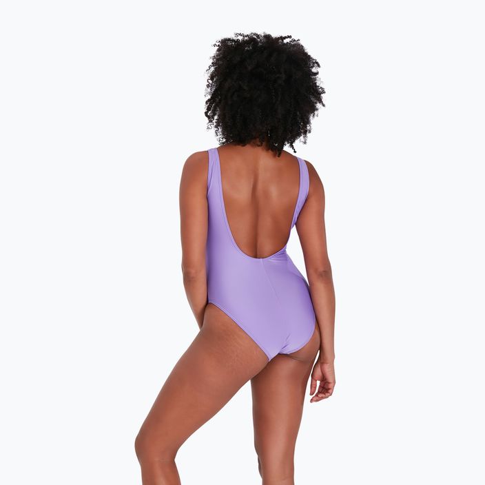 Einteiliger Badeanzug Damen Speedo Logo Deep U-Back violett 68-12369 7