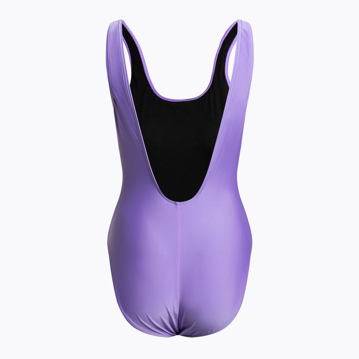 Einteiliger Badeanzug Damen Speedo Logo Deep U-Back violett 68-12369 2