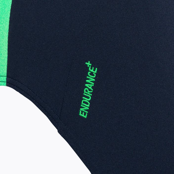 Einteiliger Badeanzug Damen Speedo Boom Logo Splice Muscleback dunkelblau-grün 68-129 3