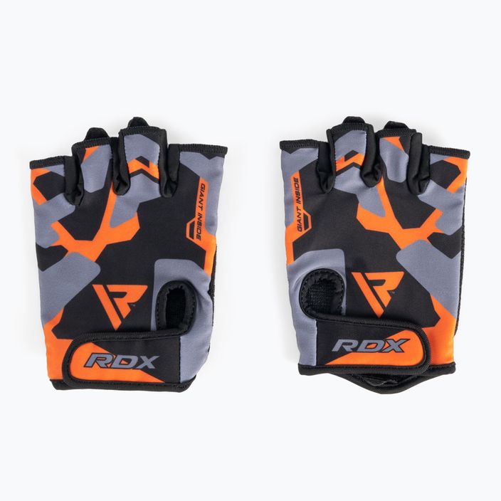 Fitness-Handschuhe RDX Sumblimation F6 schwarz-orange WGS-F6O 3