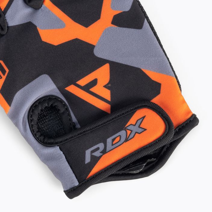 Fitness-Handschuhe RDX Sumblimation F6 schwarz-orange WGS-F6O 4