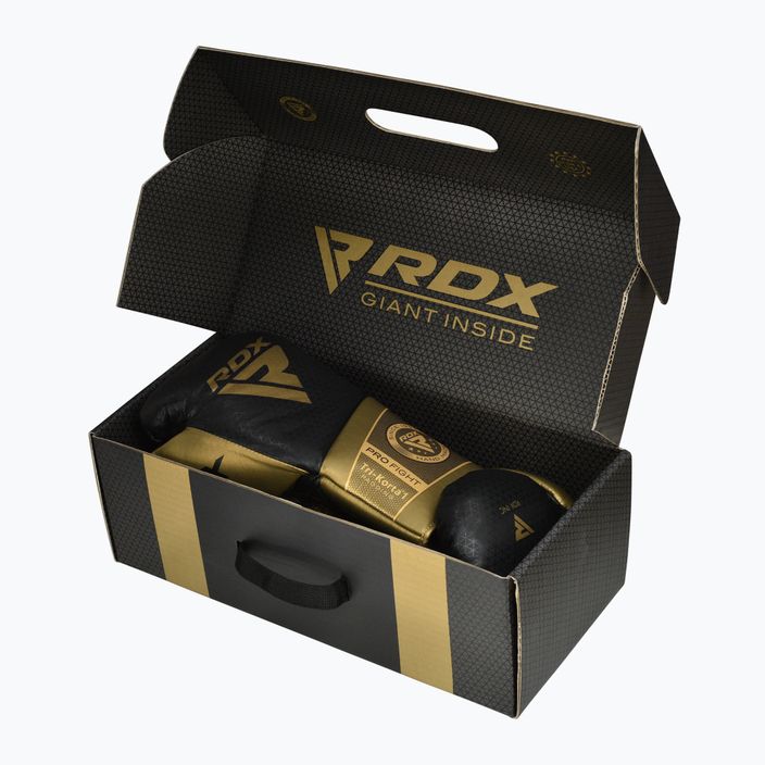 RDX K1 Mark Pro Fight Boxing goldene Boxhandschuhe 8