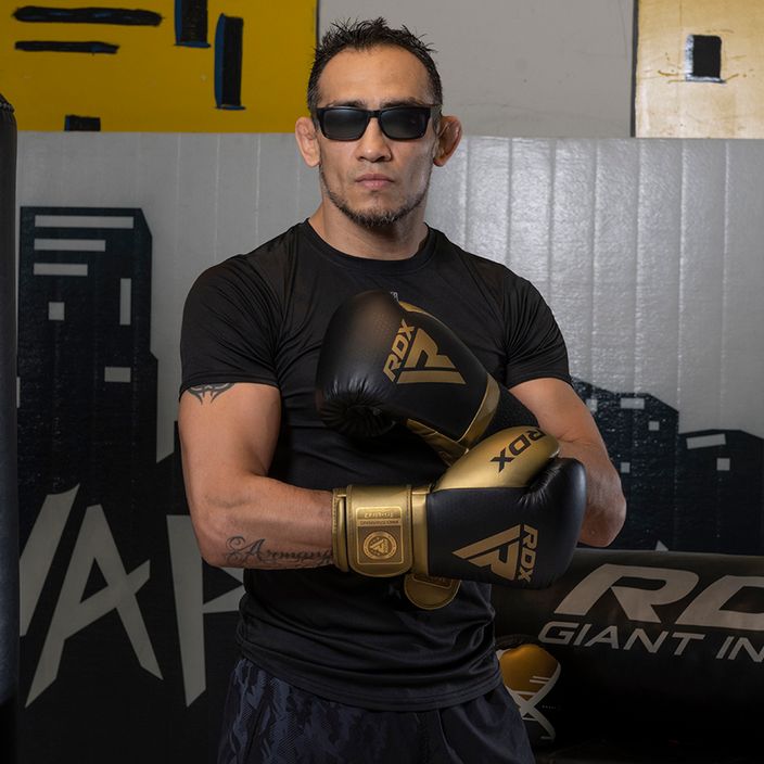 RDX K1 Mark Pro Fight Boxing goldene Boxhandschuhe 10