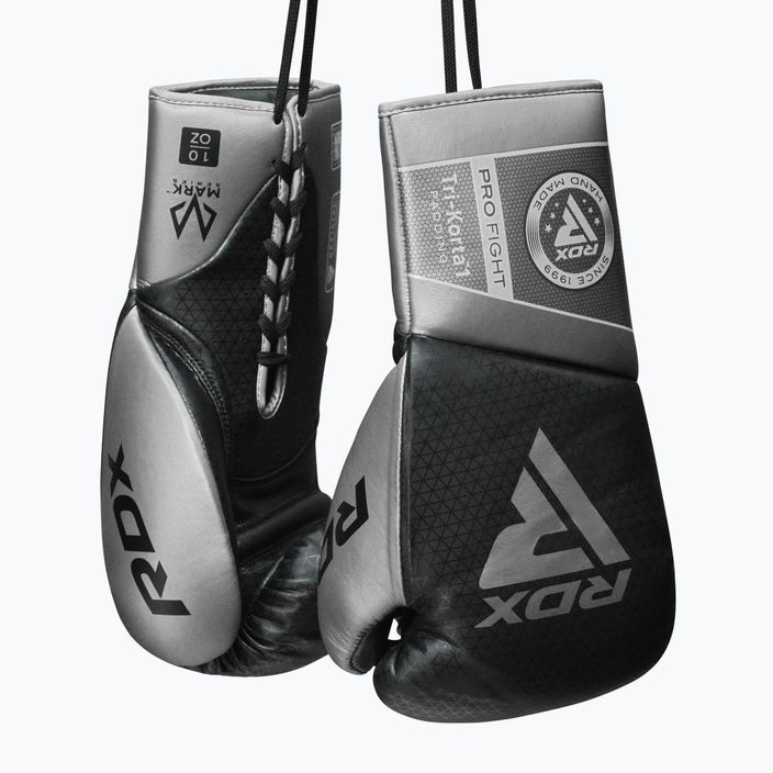 RDX K1 Mark Pro Fight Boxhandschuhe silber 5