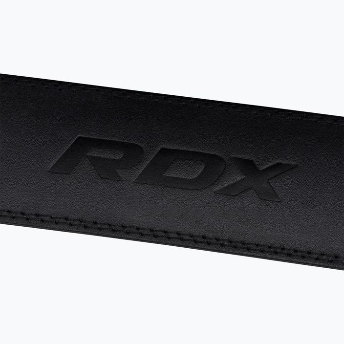 RDX Gewichthebergürtel 4" Leder schwarz 6