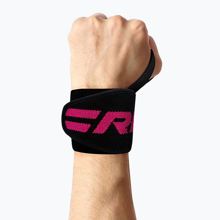 Handgelenkstütze RDX Gym Wrist Wrap rosa 2