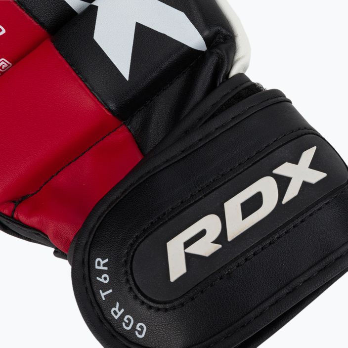 RDX T6 Grappling-Handschuhe schwarz-rot GGR-T6R 6