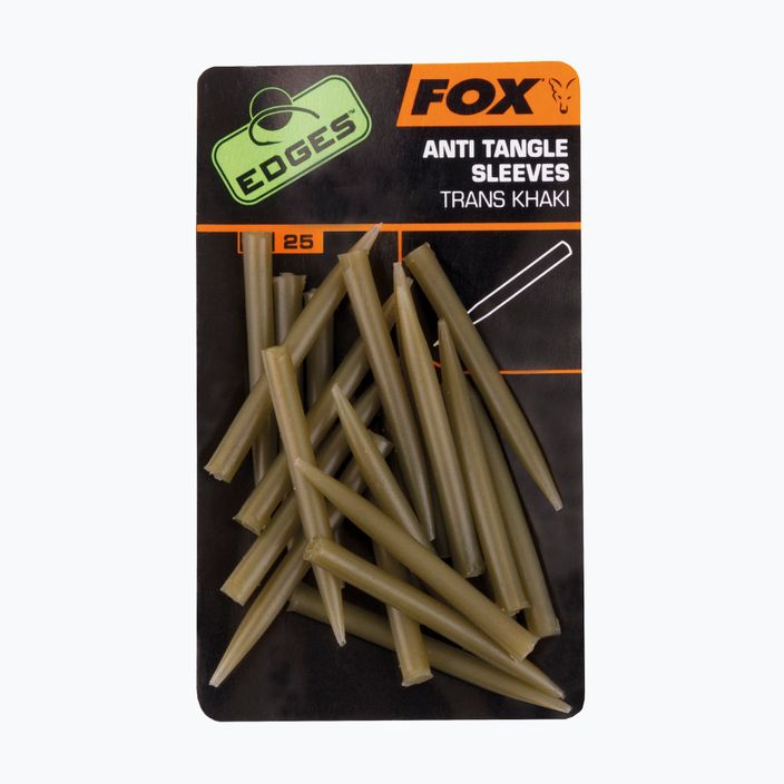 FOX Edges Anti Tangle Sleeves 25 Stück. Trans Khaki CAC481