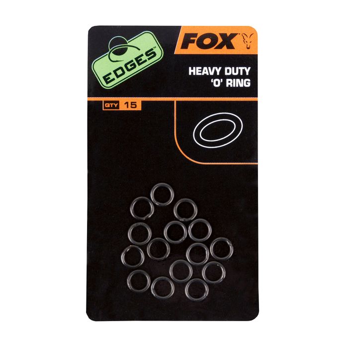 Fox Edges Heavy Duty O-Ring Karpfen Link Ringe 15 Stück schwarz CAC496 2