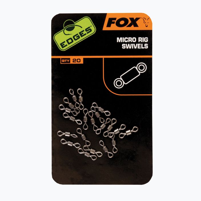Fox Edges Micro Rig Swivels Karpfenwirbel schwarz CAC538