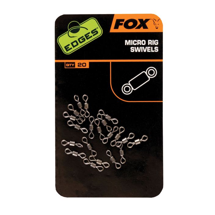 Fox Edges Micro Rig Swivels Karpfenwirbel schwarz CAC538 2