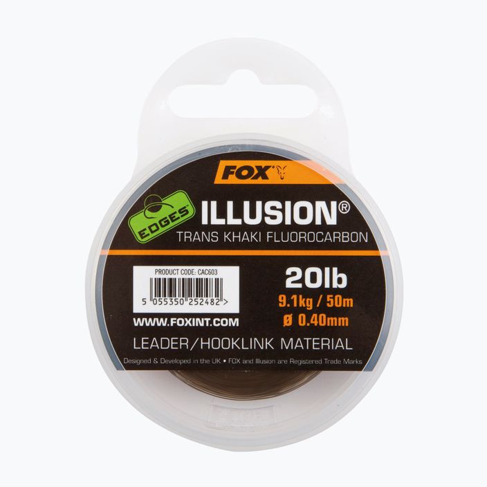 Flurocarbon Linie Fox Edges Illusion Flurocarbon Leader grün CAC604