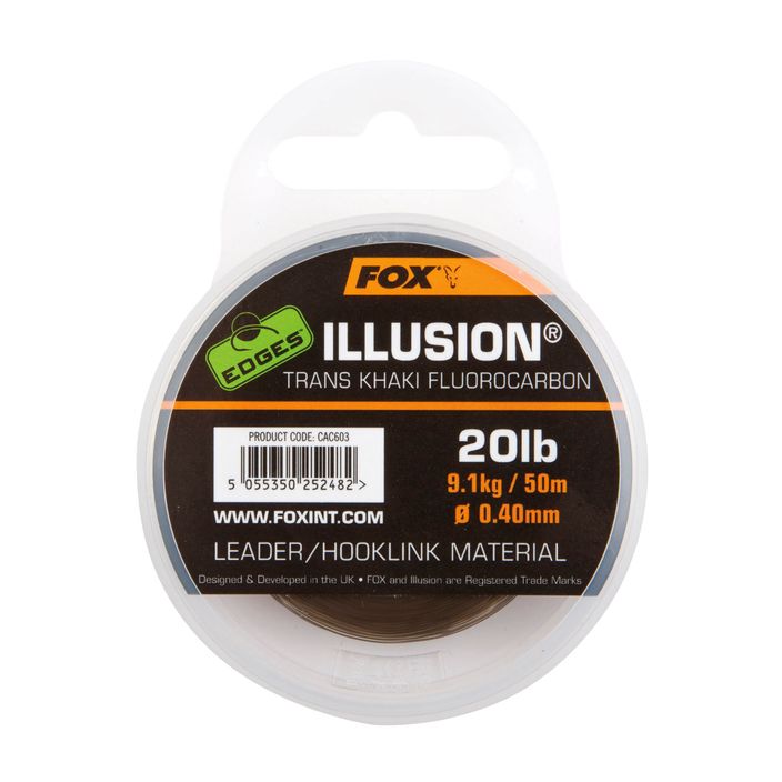 Flurocarbon Linie Fox Edges Illusion Flurocarbon Leader grün CAC604 2