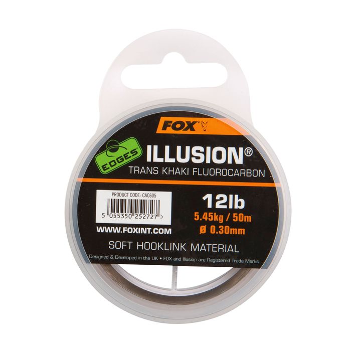 Fluorocarbonschnur Fox Edges Illusion Soft Hooklink grün CAC606 2
