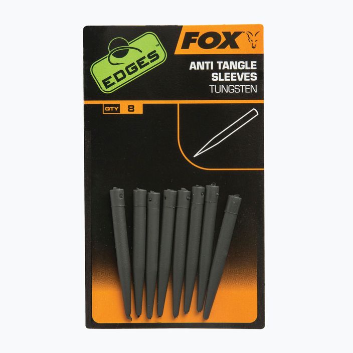 FOX Edges Tungsten Anti-Tangle Sleeve Radiergummis 8 Stück grau CAC630