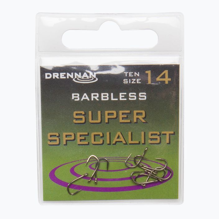 Drennan Super Specialist Barbless Silberhaken HESU014