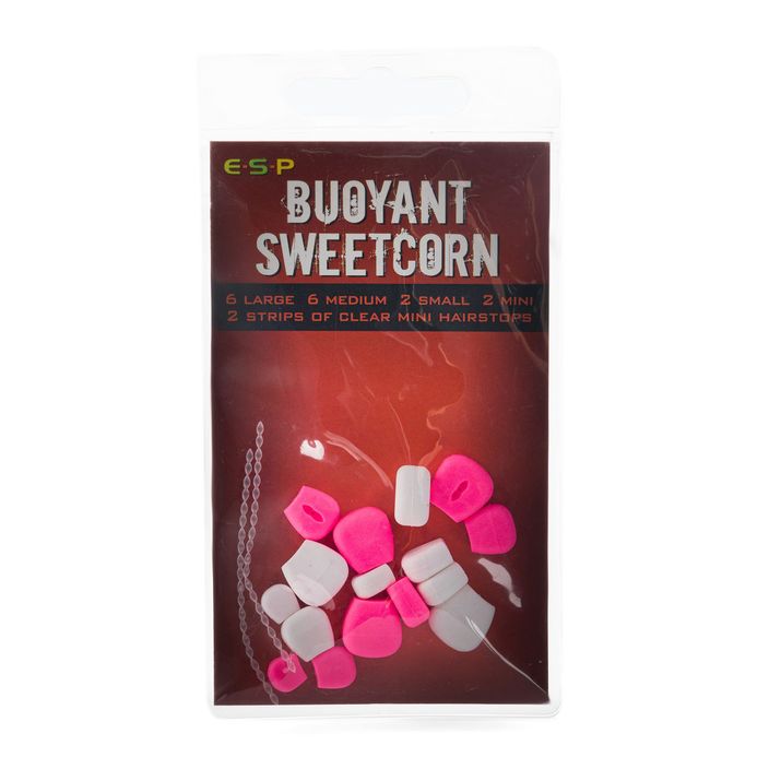 ESP Buoyant Sweetcorn rosa und weiß Kunstköder ETBSCPW007 2