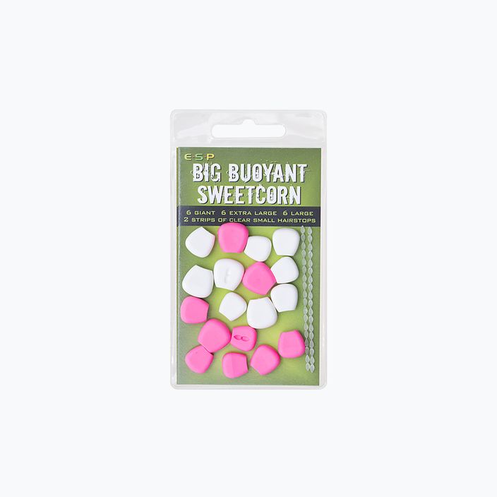 ESP Big Buoyant Sweetcorn rosa und weißer Kunstköder aus Mais ETBSCPW008 3