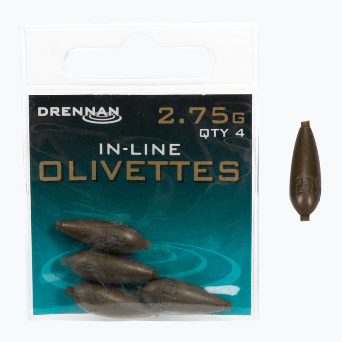 Drennan olive Gewichte mit Nadelspitze 4pcs braun TOOIO275 2