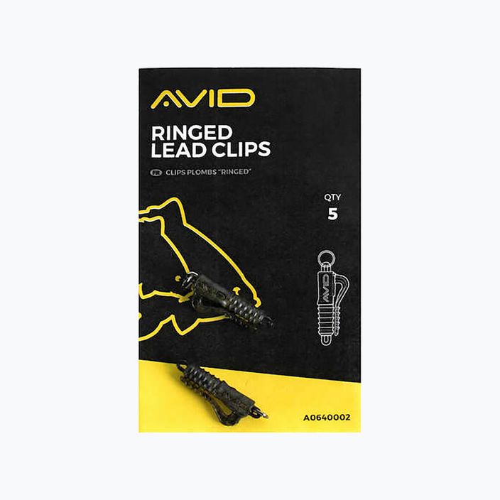 Avid Carp Ringed Lead Clip 5 Stück. Tarnfarbe A0640002 2