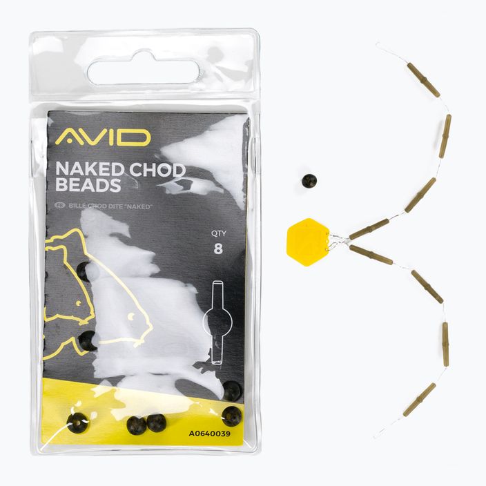 Avid Carp Naked Chod Beads 8 Stk. Tarnfarbe A0640039 2