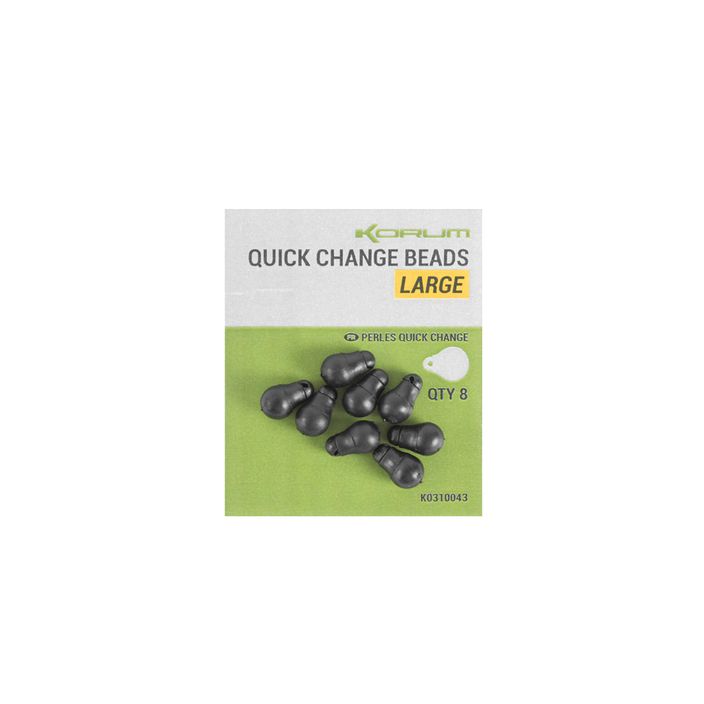 Korum Quick Change Beads Einspeiseverbinder schwarz K0310042 2