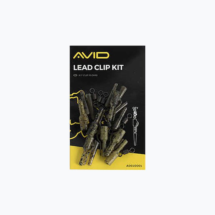 Avid Carp Secure Lead Clip Kit 5 Stück. Tarnfarbe A0640064 2