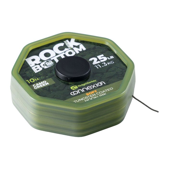 Ridge Monkey Connexion Karpfenvorfach Geflecht Rock Bottom Tungsten Soft Coated Hooklink grün RMT279 2