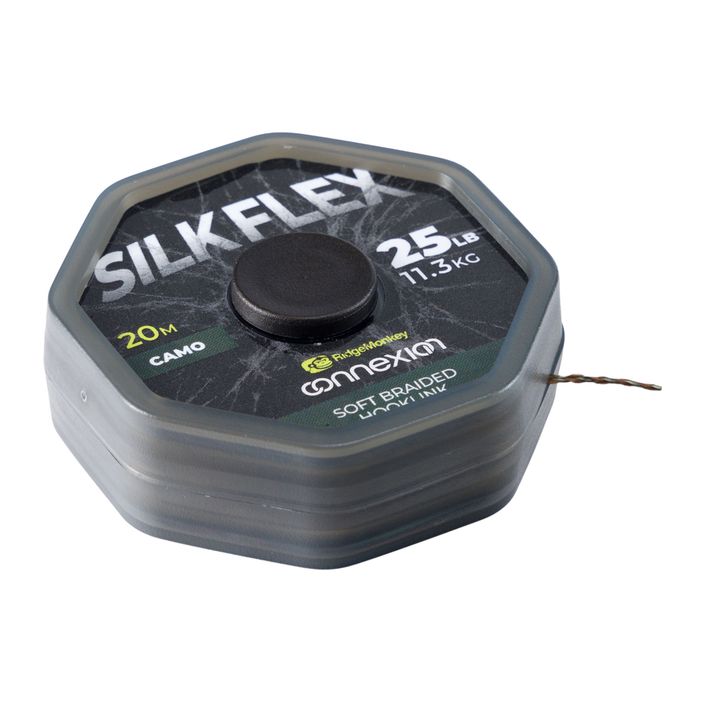 RidgeMonkey Connexion SilkFlex Soft Braid Karpfenvorfachgeflecht braun RMT321 2