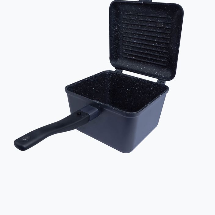 RidgeMonkey Connect Deep Pan und Griddle Granite Edition Kochtopf und Bratpfanne Set Schwarz RM779 5