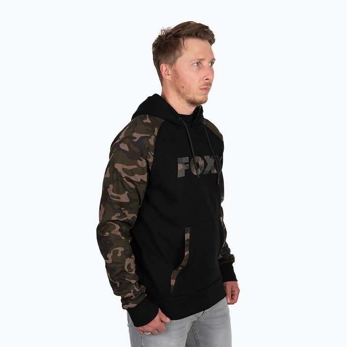 Fox International Raglan Hoody schwarz/camo Sweatshirt 3