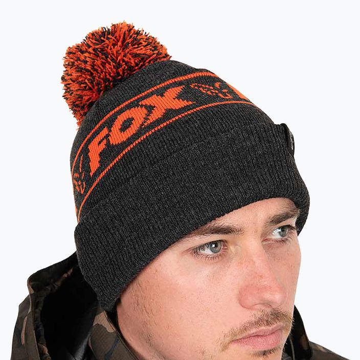 Fox International Collection Booble schwarz/orange Wintermütze 6