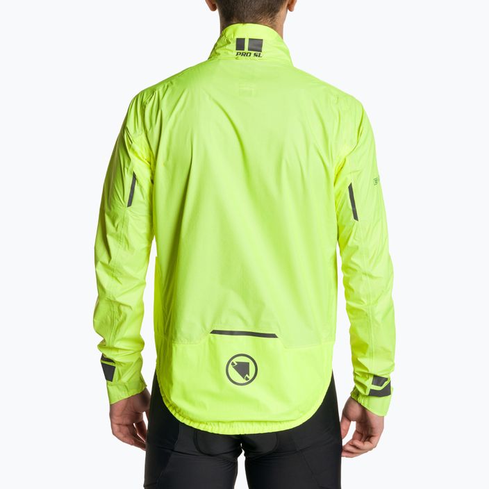 Fahrradjacke Herren Endura Pro SL Waterproof hi-viz yellow 2