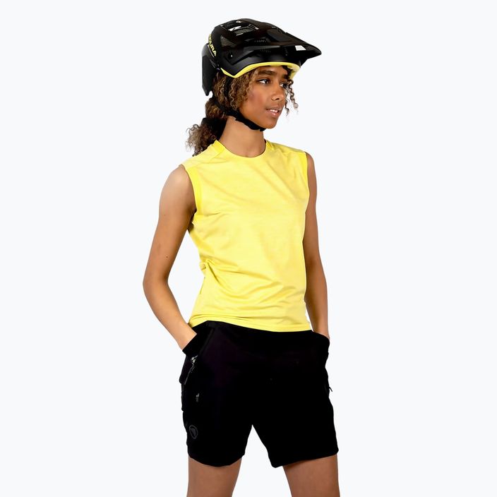 Fahrradtrikot Damen Endura Singletrack Tank Top sulphur