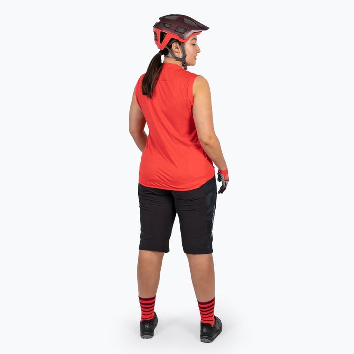 Fahrradtrikot Damen Endura Singletrack Tank Top pomegranate 3