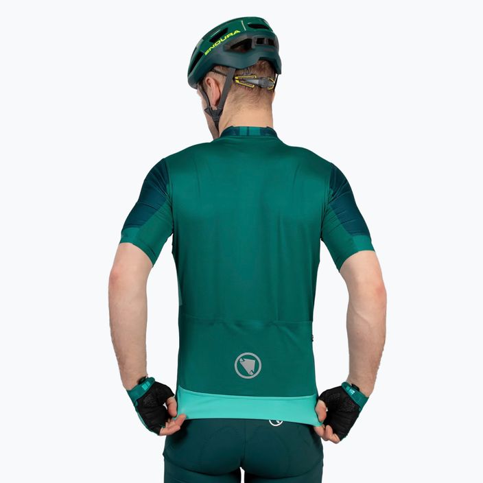 Fahrradtrikot Herren Endura FS260 Print S/S emerald green 4