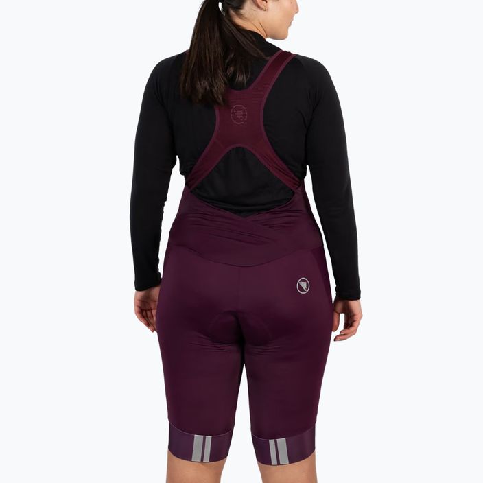 Fahrrad Shorts Damen Endura FS260-Pro DS Bibshort aubergine 2