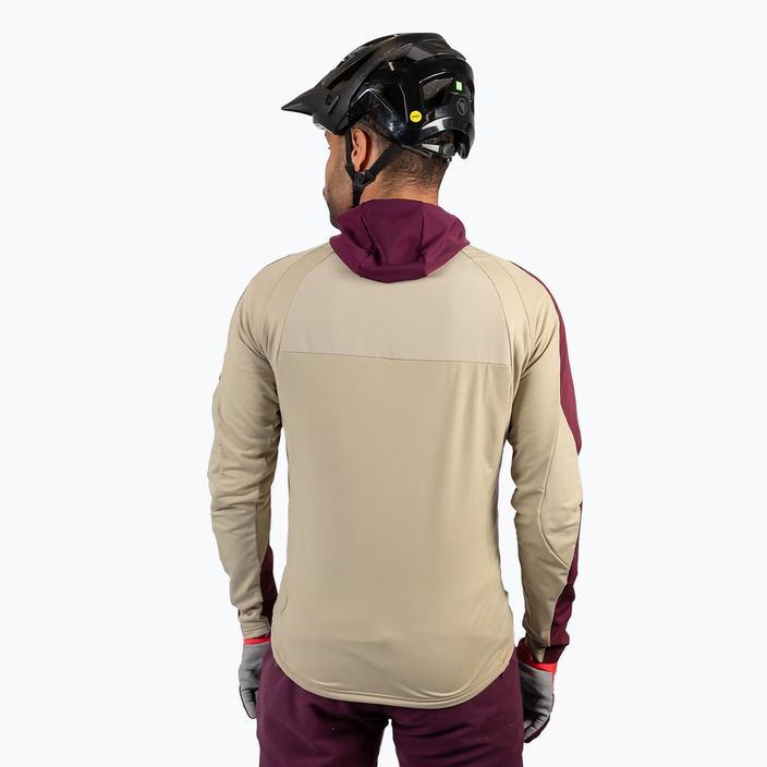 Fahrrad Hoodie Sweatshirt Herren Endura MT500 Thermo II aubergine 4