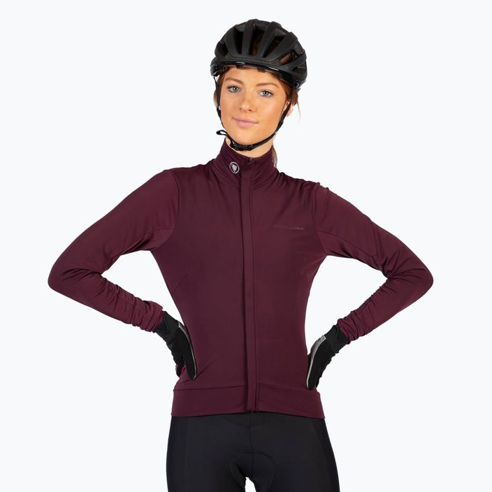 Damen Endura Xtract Roubaix aubergine Radfahren Longsleeve